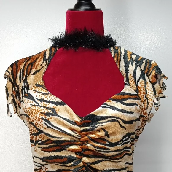 Rubi's tiger adult costume women's 8 - 10 animal tiger forest cat jungle - Picture 5 of 10